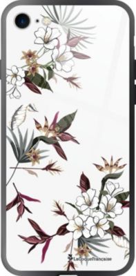 Coque EVETANE Soft Touch iPhone SE Fleurs Sauvages