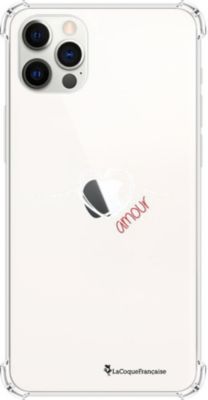 Coque EVETANE Souple iPhone 12/12 Pro Coeur Blanc