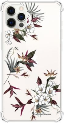 Coque EVETANE Souple iPhone 12/12 Pro Fleurs Sauvages