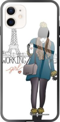 Coque EVETANE Soft Touch iPhone 12 Mini Working Girl