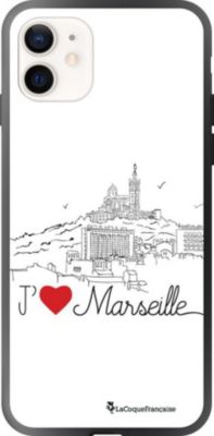 Coque EVETANE Soft Touch iPhone 12 Mini J'♥ Marseille