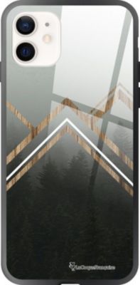 Coque EVETANE Soft Touch iPhone 12 Mini Trio Forêt