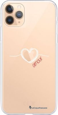 Coque EVETANE 360° iPhone 11 Pro Max Coeur Blanc