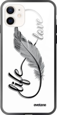 Coque EVETANE Soft Touch iPhone 12 Mini Love Life