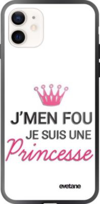 Coque EVETANE Soft Touch iPhone 12 Mini Princesse