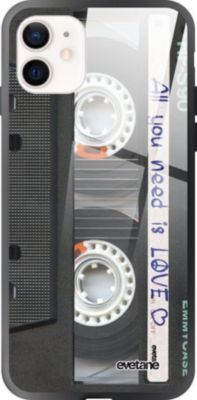 Coque EVETANE Soft Touch iPhone 12 Mini Cassette