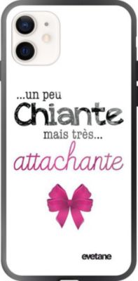 Coque EVETANE Soft Touch iPhone 12 Mini Attachante