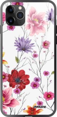 Coque EVETANE Verre iPhone 11 Pro Max Fleurs Pastel Coque EVETANE Verre iPhone 11 Pro Max Fleurs Pastel