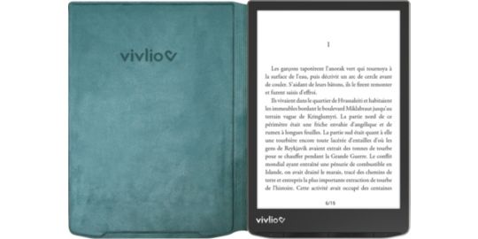 Housse VIVLIO avec clips pour Inkpad 4 - Verte