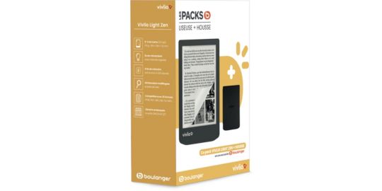Liseuse eBook VIVLIO Coffret 2en1 Light ZEN+Housse