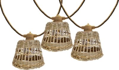Guirlande lumineuse extérieur LUMISKY Guirlande d'extérieur SAMOA Beige Rotin