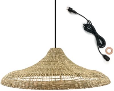 Suspension LUMISKY ABAT-JOUR FREYA LARGE en herbes marines