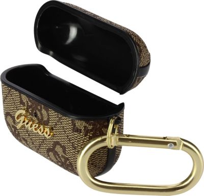 Etui GUESS Coque AirPods Pro Guess saffiano marron