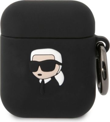 Etui KARL LAGERFELD pour AirPods 1/2 Karl Head 3D Luxe