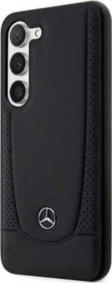 Coque MERCEDES pour Galaxy S23 Plus en Cuir Perforé