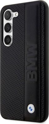 Coque BMW pour Galaxy S23 Plus en Cuir Perforé