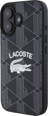 Coque LACOSTE pour iPhone 16 MagSafe Blend Monogram