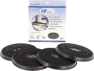Filtre à charbon DE DIETRICH Lot de 4 filtres charbon type E233 FAC51