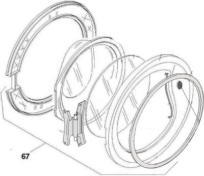 Hublot CANDY Porte complète 43012324