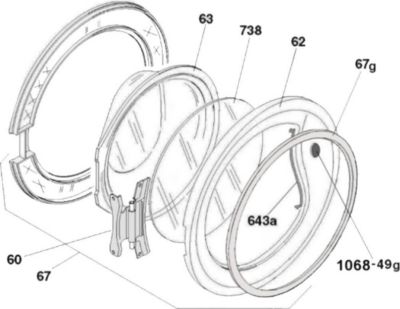 Hublot CANDY Hublot complet 43033663