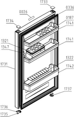 Joint de porte GORENJE (congélateur) 798470 Joint de porte GORENJE (congélateur) 798470