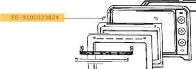 Pièce détachée MOULINEX Lot de 2 supports vitre FS-9100023824