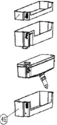 Balconnet de porte CONTINENTAL EDISON Balconnet bouteilles (repère 49) 149C27