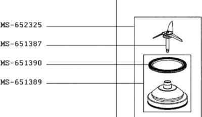 Couteau SEB Couteau blender + joint (repère MS-65138