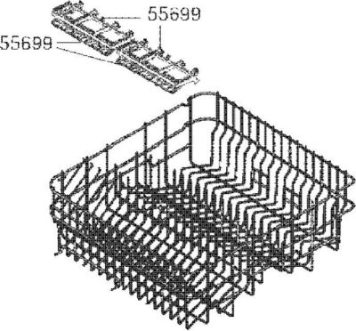 Grille SMEG porte couverts (repère 55699) 694091100