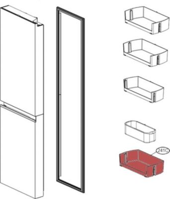 Balconnet de porte LG Balconnet inférieur (repère 241C) MAN648 Balconnet de porte LG Balconnet inférieur (repère 241C) MAN648