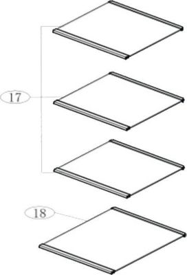 Etagère HAIER Clayette, étagère partie congélateur (re