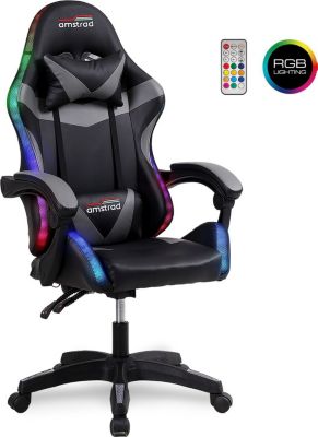 Chaise gaming AMSTRAD 900-LED-BK