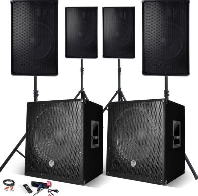 Pack sono BM SONIC Système Sonorisation Complet 4400W, 4 En