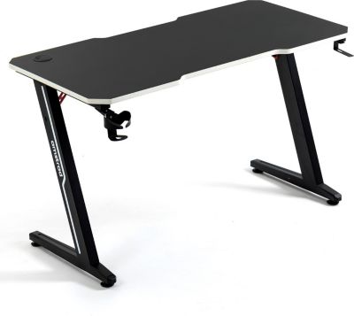 Bureau gamer AMSTRAD DESK120Z-WHITE - 1m20 Style - carbone