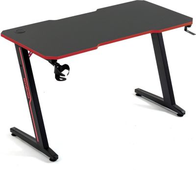 Bureau gamer AMSTRAD DESK120Z-RED - 1m20 Style - carbone