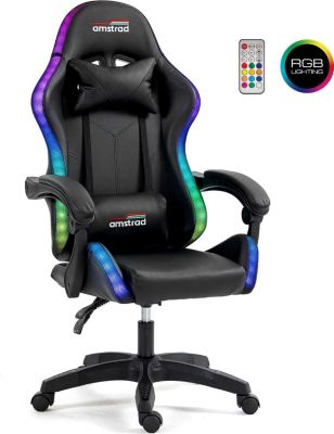 Chaise gaming AMSTRAD AMS-LED-DARKSIDE 366 effets