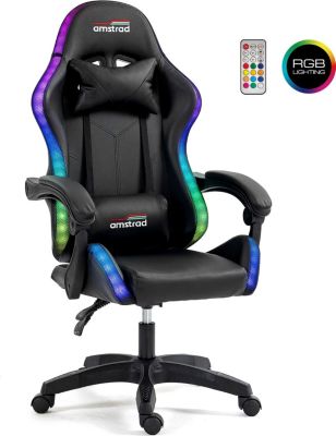 Chaise gaming AMSTRAD AMS-LED-DARKSIDE 366 effets Chaise gaming AMSTRAD AMS-LED-DARKSIDE 366 effets