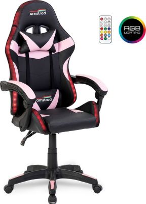 Chaise gaming AMSTRAD AMS-900-LED-PINK LED 366 effets