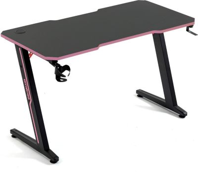 Bureau gamer AMSTRAD DESK120Z-PINK - 1m20 Style - carbone