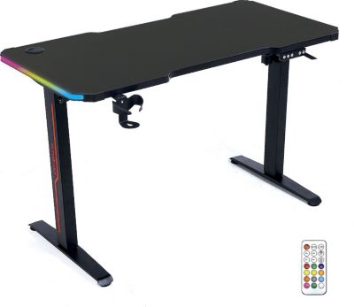 Bureau gamer AMSTRAD DESK120Z-LED-FLEX assis debout LED RGB