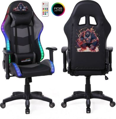 Chaise gaming AMSTRAD ELITE-LED-GORILLA - LED RGB