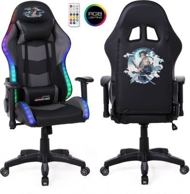 Chaise gaming AMSTRAD ELITE-LED-SAMURAI - LED RGB