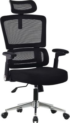 Fauteuil AMS-OFFICE OFFICE-LIGHT-BLACK ergonomique & confort