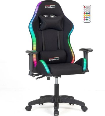 Chaise gaming AMSTRAD LED-FUSION-BK