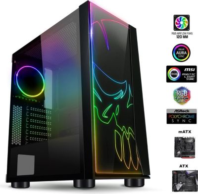 Nouveau design de mode tour de verre trempé ATX Gaming Computer boîtier PC  - Chine Boîtier PC et ordinateur prix