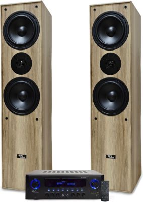 Pack enceinte Home Cinéma EVIDENCE ACOUSTICS EA700-WOOD 5.1 Karaoke 2x50W USB SD FM C
