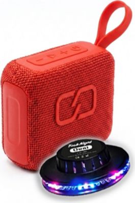 Enceinte nomade LEDWOOD PM-XS40-RED-OVNI Rouge 5W IPX4 16h