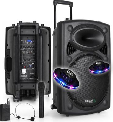 Enceinte sono BM SONIC Sono Portable 15" 800W Batterie 2 Micros