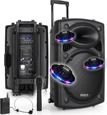 Pack sono BM SONIC Sono Portable 15" 800W Batterie 2 Micros