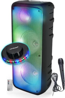 Enceinte nomade BM SONIC Karaoke 850W Bluetooth 5.0 LED 64cm Noir